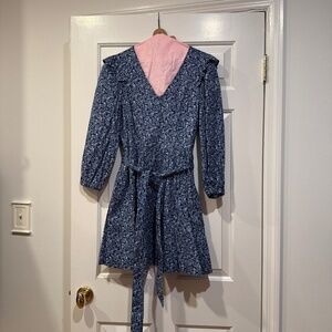 J Crew Long sleeve blue dress